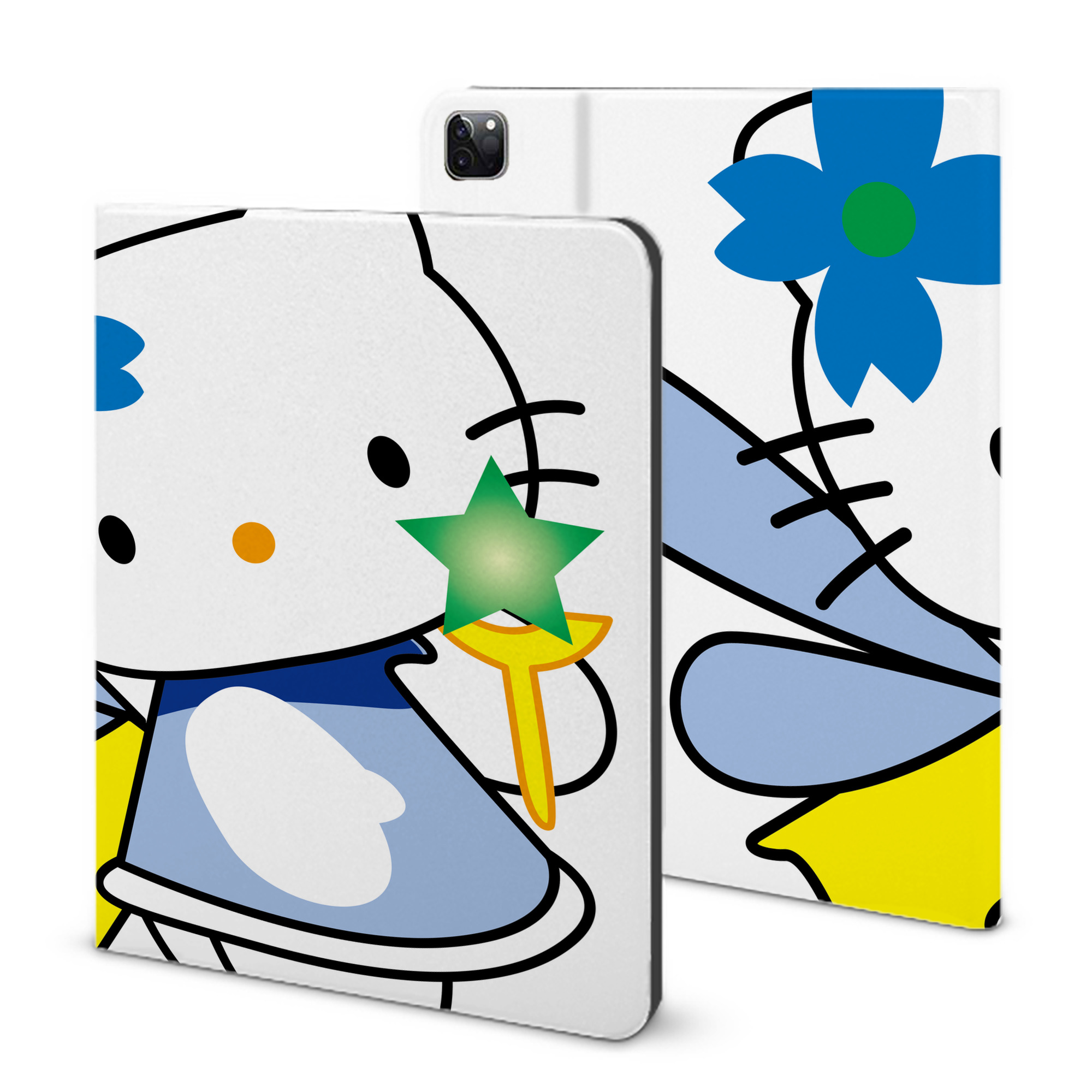（画像用） Hello Kitty ハローキティ IPad ケース ブック型 PUレザー TPU 耐衝撃 軽量 薄型 ペン収納なし 全面保護 IPad 各モデル対応